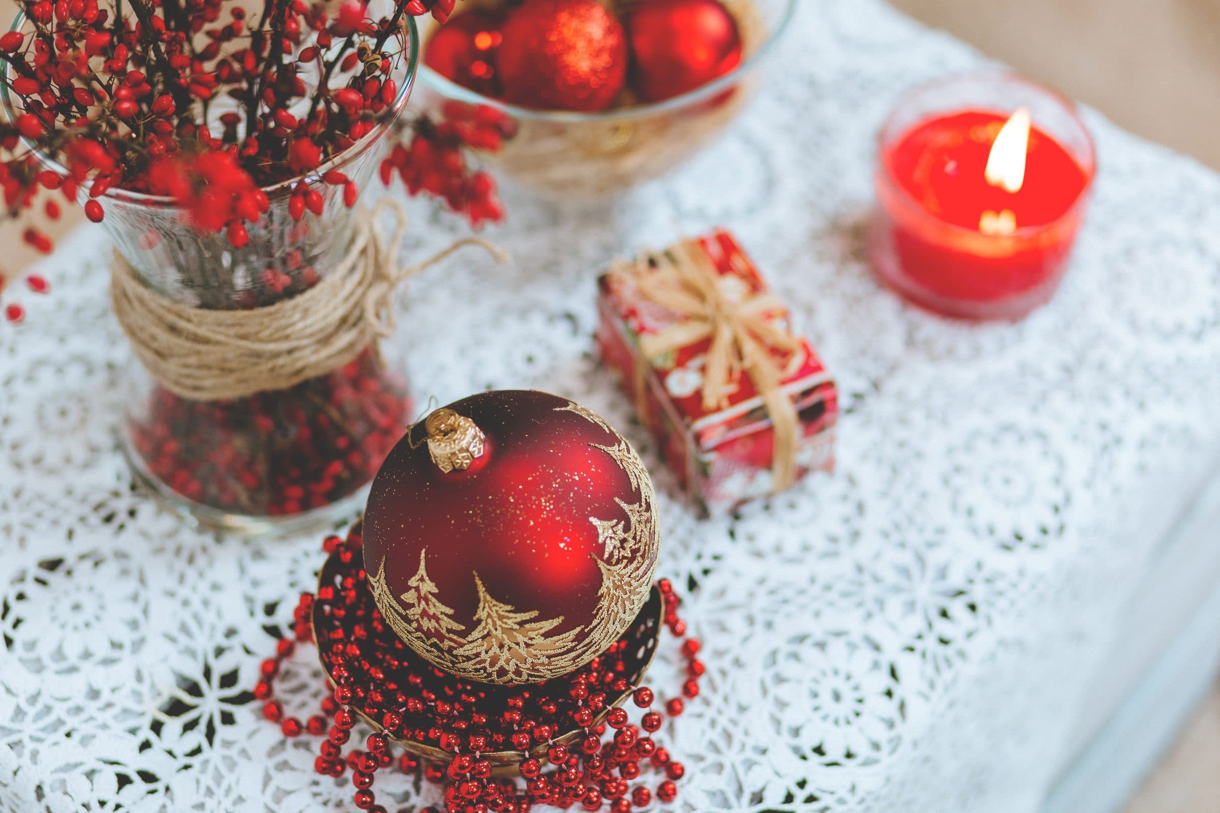 Christmas table styling detail by Festive Occasions