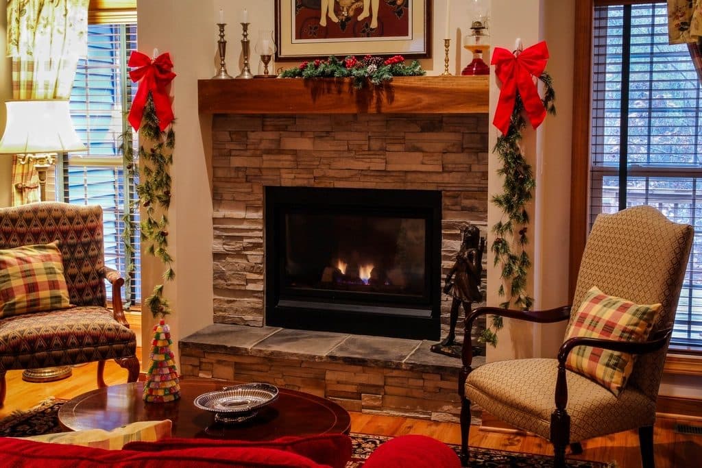 Christmas home decoration in Dubai — warm living space